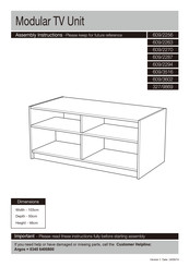 Argos 609/2287 Assembly Instructions Manual