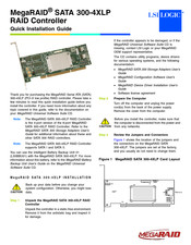 LSI MegaRAID SATA 300-4XLP Quick Installation Manual