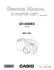 Casio QV-3500EX Service Manual & Parts Catalogue