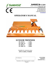 SaMASZ PG 150 F Operator's Manual