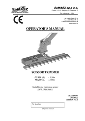 SaMASZ PG 200 Operator's Manual