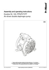 ProMinent Duodos 50 PPS Assembly And Operating Instructions Manual