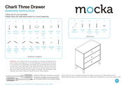Mocka Charli Three Drawer Assembly Instructions Manual