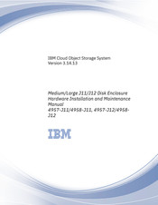 IBM 4958-J11 Hardware Installation And Maintenance Manual