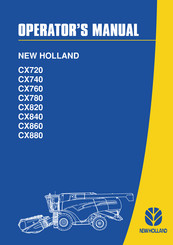 New Holland CX720 Operator's Manual