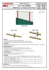 Gymnova BALLET BARS M 2006 Assembly Instructions