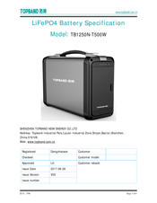 Topband TB1250N-T500W Manual