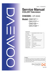 Daewoo CM21S8 Series Service Manual