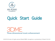 ASI Audio 3DME Quick Start Manual