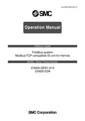 SMC Networks EX600-SEN1-X14 Operation Manual