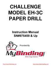 MyBinding CHALLENGE EH-3C Instruction Manual