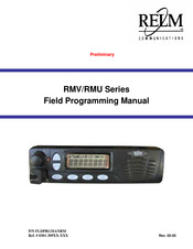 RELM RMU Series Field Programming Manual