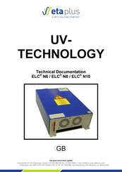 Metz Eta Plus ELC N8 Technical Documentation Manual