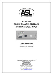 Asl Intercom PS 19 AM User Manual