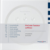 Simons Voss Technologies MK.TRA.PINCODE Quick Manual