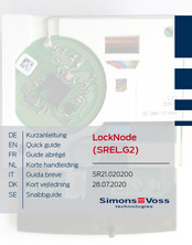 Simons Voss Technologies SREL.G2 Quick Manual