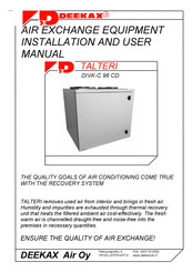 Deekax TALTERI DIVK-C 96 CD Installation And User Manual