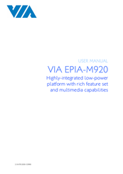VIA Technologies EPIA-M920 User Manual