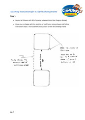 Ni Climbing Frames Triple 6 foot double climbing frame Assembly Instructions Manual
