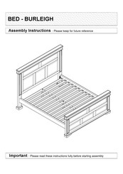 J D Williams Burleight Bed Assembly Instructions Manual