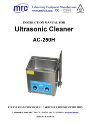MRC AC-250H Instruction Manual