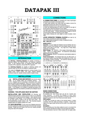 Pulsar DATAPAK III Manual