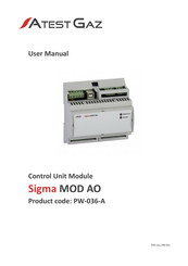 Atest Gaz Sigma MOD AO User Manual