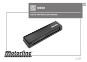 Motorline professional MR30 User's And Installer's Manual