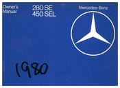 Mercedes-Benz 450 SEL 6.9 Owner's Manual