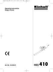 EINHELL 34.034.01 Operating Instructions Manual