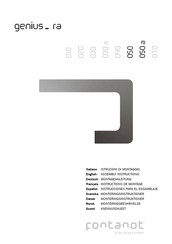 Fontanot Genius 050 RA Assembly Instructions Manual