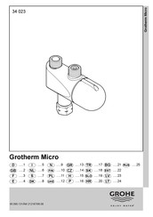 Grohe Grotherm Micro 34 023 Manual