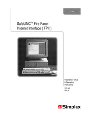 Simplex SafeLINC 4100-9913 Installation & Operation Instructions