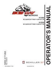Schiller BOB-CAT QUICKCAT 912480 Operator's Manual