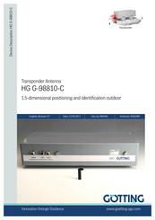 Gotting HG G-98810-C Manual