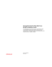 Oracle StorageTek 8 Gb FC PCIe HBA Installation Manual