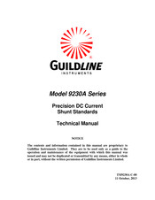 Guildline 9230A-30 Technical Manual