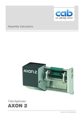CAB AXON 2 Assembly Instructions Manual