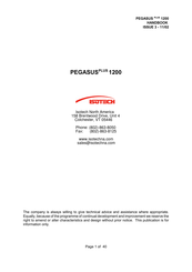 Isotech PEGASUS PLUS 1200 Series Handbook