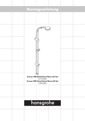Hans Grohe Croma 100 Multi/Unica'Reno Lift Set 27791000 Instruction Manual
