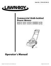 Lawn-Boy 22242 Operator's Manual