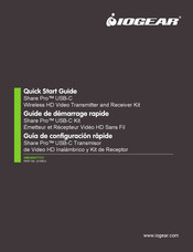 IOGear Share Pro USB-C GWHDKIT11C Quick Start Manual