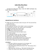 Galaxy Audio RM-CDMV Instruction Manual