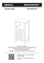 Songmics UBCB45 Assembly Manual
