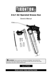 Northern Tool and Equipment Ironton 75429 Owner's Manual