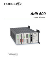 Force 10 Adit 600 User Manual