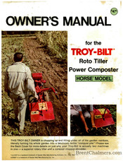 Troy-Bilt Horse Owner's Manual