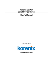 Korenix JetPort 5201 User Manual