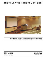CHIEF AVMW Installation Instructions Manual