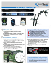 CoachComm tempest fx Quick Start Manual